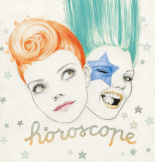 Illustration: Denise van Leeuwen for ELLEGIRL Japan, 'Horoscope' gallery