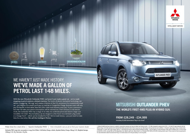 Campaign: Mitsubishi Outlander PHEV ´We Haven't Just Made History´Campaign gallery