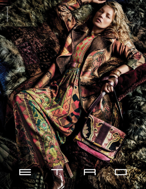 Kate Moss - Mario Testino - Etro AW 2015 - Etro