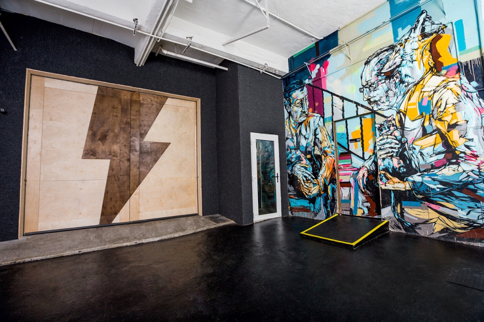 Grip room/Loading Dock with Soundproofing Elephant Doors