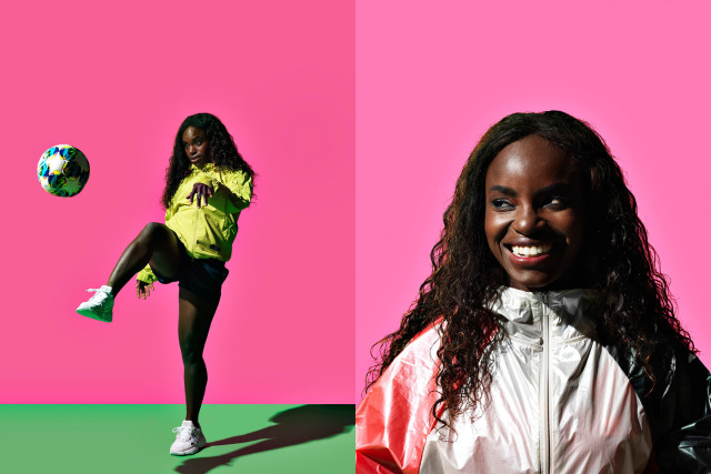 Photographer: PEROU for The Guardian Weekend feat. Eniola Aluko gallery