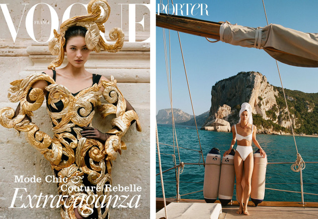  Left: Vogue Magazine / Right: PORTER Magazine gallery
