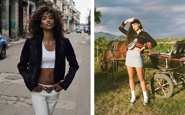 Photo: Benny Horne for Vogue Spain (Left) / Tom Johnson for Urban Outfitters (Right) gallery